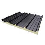 Panel Chapa Trapezoidal Prepintada Negro x 1.00mts.
